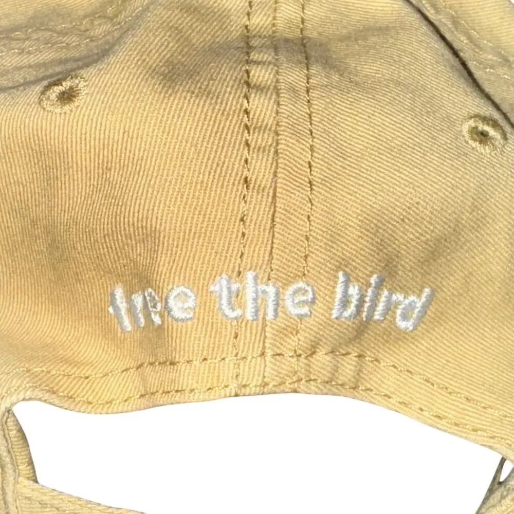 Birddogs Baseball Hat Unisex One Size Beige Canvas Embroidered Logo Adjustable
